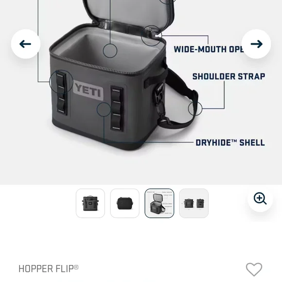 NEW YETI Charcoal Soft Cooler 8 - Picture 3 of 7